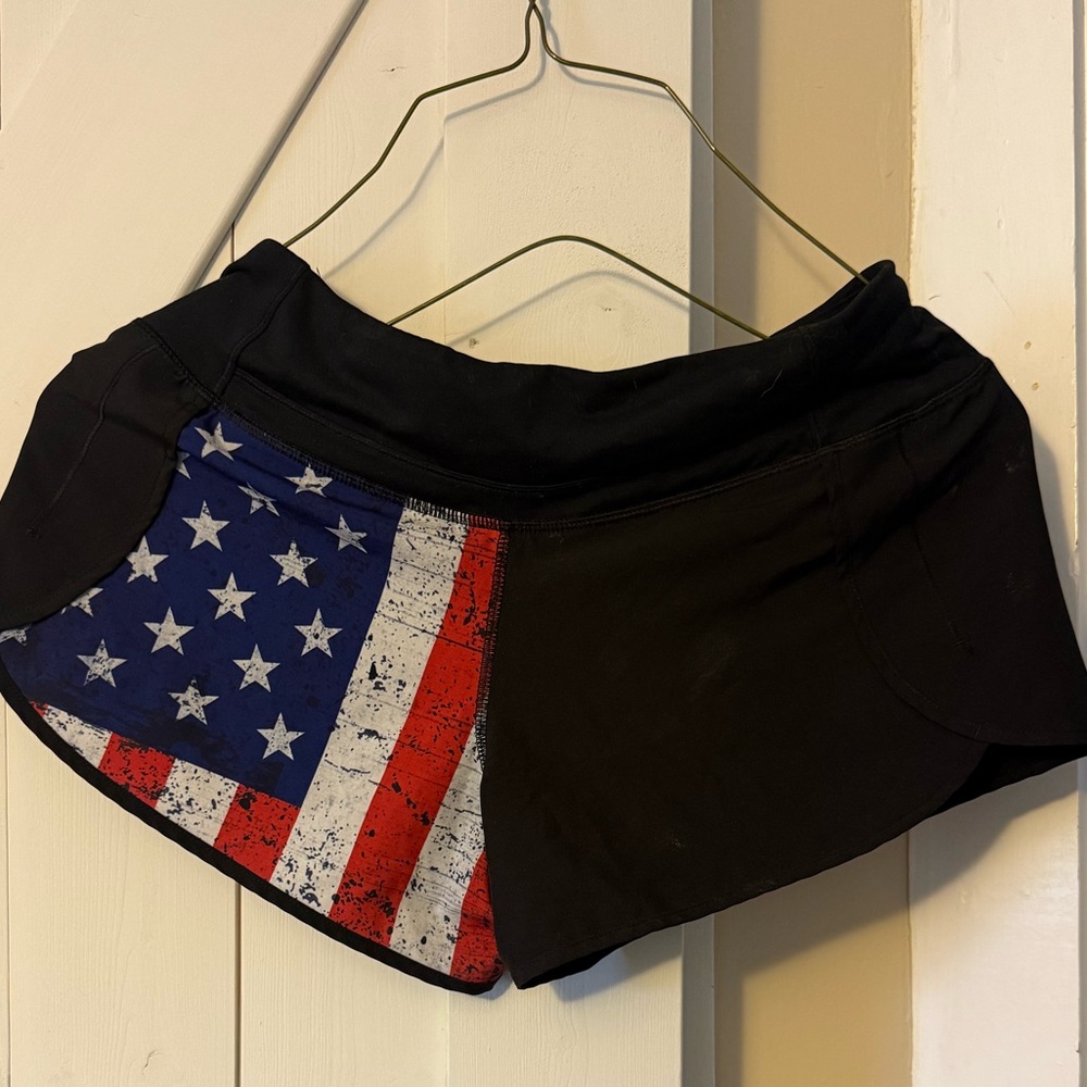 Born Primitive American Flag Running Shorts